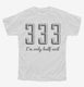 333 Only Half Evil  Youth Tee