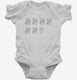 33rd Birthday Tally Marks - 33 Year Old Birthday Gift white Infant Bodysuit