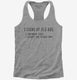 3 Signs Of Old Age Funny grey Womens Racerback Tank