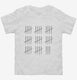43rd Birthday Tally Marks - 43 Year Old Birthday Gift white Toddler Tee