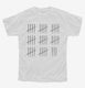 43rd Birthday Tally Marks - 43 Year Old Birthday Gift white Youth Tee