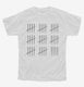 44th Birthday Tally Marks - 44 Year Old Birthday Gift white Youth Tee