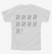 46th Birthday Tally Marks - 46 Year Old Birthday Gift white Youth Tee