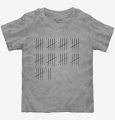 47th Birthday Tally Marks - 47 Year Old Birthday Gift Toddler Shirt