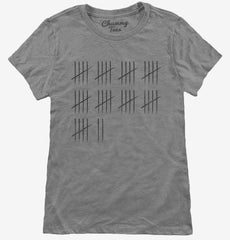 47th Birthday Tally Marks - 47 Year Old Birthday Gift Womens T-Shirt