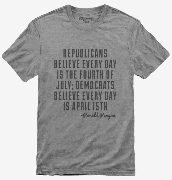 4th Of July Ronald Reagan Quote T-Shirt