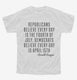 4th Of July Ronald Reagan Quote white Youth Tee