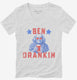 4th of July Ben Franklin Ben Drankin  Womens V-Neck Tee