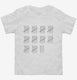 53rd Birthday Tally Marks - 53 Year Old Birthday Gift white Toddler Tee
