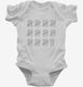 58th Birthday Tally Marks - 58 Year Old Birthday Gift white Infant Bodysuit