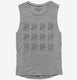 59th Birthday Tally Marks - 59 Year Old Birthday Gift grey Womens Muscle Tank