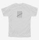 5th Birthday Tally Marks - 5 Year Old Birthday Gift white Youth Tee
