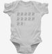 61st Birthday Tally Marks - 61 Year Old Birthday Gift white Infant Bodysuit