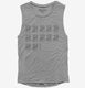 61st Birthday Tally Marks - 61 Year Old Birthday Gift grey Womens Muscle Tank