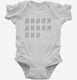 65th Birthday Tally Marks - 65 Year Old Birthday Gift white Infant Bodysuit