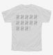66th Birthday Tally Marks - 66 Year Old Birthday Gift white Youth Tee