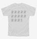 68th Birthday Tally Marks - 68 Year Old Birthday Gift white Youth Tee