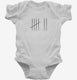 7th Birthday Tally Marks - 7 Year Old Birthday Gift white Infant Bodysuit