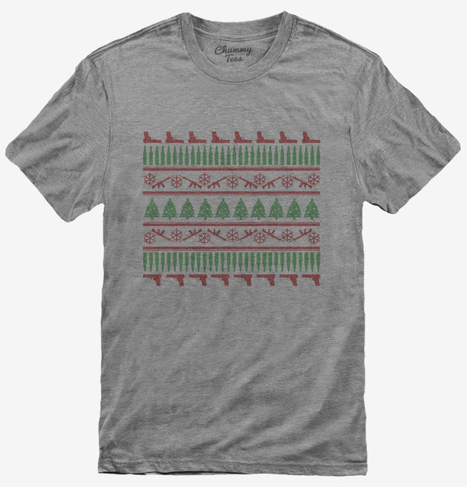AR-15 Gun Ammo Ugly Christmas Sweater T-Shirt