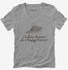 A Clean Beaver Is A Happy Beaver  Womens V-Neck Tee