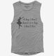 A Day I Don't Dance grey Womens Muscle Tank