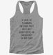 A Lack Of Planning On Your Part Does Not Constitute An Emergency On My Part grey Womens Racerback Tank