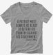 A Patriot Must Always Be Ready  Womens V-Neck Tee