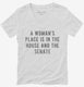 A Woman's Place Is In The House And Senate  Womens V-Neck Tee