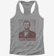 Abraham Abe Lincoln I Hate Theatre  Womens Racerback Tank
