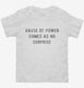 Abuse Of Power Comes As No Surprise white Toddler Tee