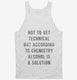 According To Chemistry Alcohol Is A Solution white Tank
