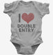 Accountant Love Double Entry  Infant Bodysuit