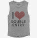 Accountant Love Double Entry  Womens Muscle Tank