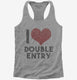 Accountant Love Double Entry  Womens Racerback Tank