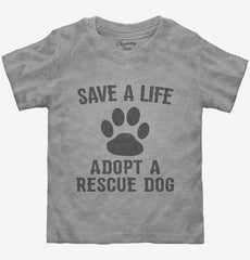 Adopt A Rescue Dog Toddler Shirt