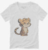 Adorable Cartoon Tiger Womens Vneck Shirt 666x695.jpg?v=1700297891