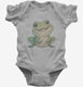 Adorable Frog grey Infant Bodysuit