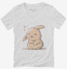 Adorable Happy Little Rabbit Womens Vneck Shirt 666x695.jpg?v=1700303546