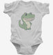 Adorable Little Alligator white Infant Bodysuit