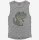 Adorable Little Alligator grey Womens Muscle Tank