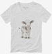 Adorable Little Cow  Womens V-Neck Tee