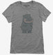 Adorable Smiling Hippo grey Womens