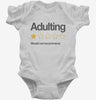 Adulting Would Not Recommend Infant Bodysuit 666x695.jpg?v=1700292211