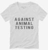 Against Animal Testing Womens Vneck Shirt 666x695.jpg?v=1700658431