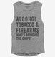 Alcohol Tobacco And Firearms Who's Bringing The Chips  Womens Muscle Tank