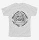 All Seeing Eye white Youth Tee