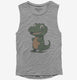 Alligator Graphic grey Womens Muscle Tank