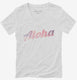 Aloha  Womens V-Neck Tee