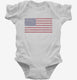 American Flag white Infant Bodysuit