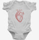 Anatomical Heart white Infant Bodysuit